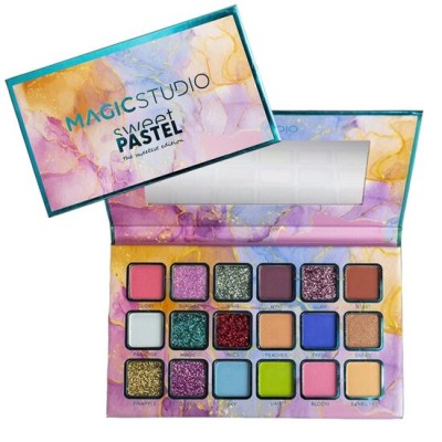 Paleta fard de pleoape Sweet Pastel Magic Studio 26020, 18 culori foto