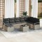 vidaXL Set de canapele pentru grădină 9 pcs Gri deschis Rattan poli 3360573