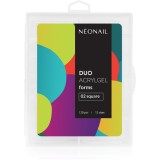 Cumpara ieftin NEONAIL Duo Acrylgel Forms șabloane pentru unghii tip 02 Square 120 buc