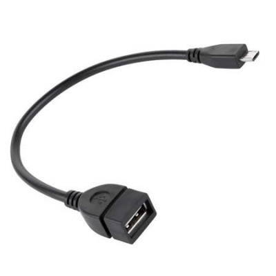 Cablu OTG, USB A mama-micro USB tata, 20cm, L100622 foto