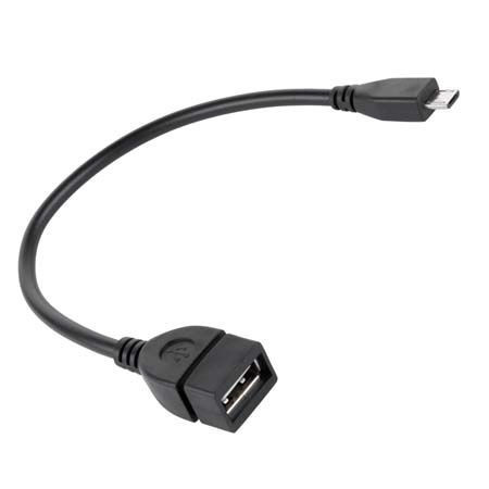 Cablu OTG, USB A mama-micro USB tata, 20cm, L100622