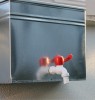 Rezervor Zincat Apa 15L cu Robinet, Bazin Metalic Durabil, Prindere Usoara, Ideal Curte, Camping, Rulota