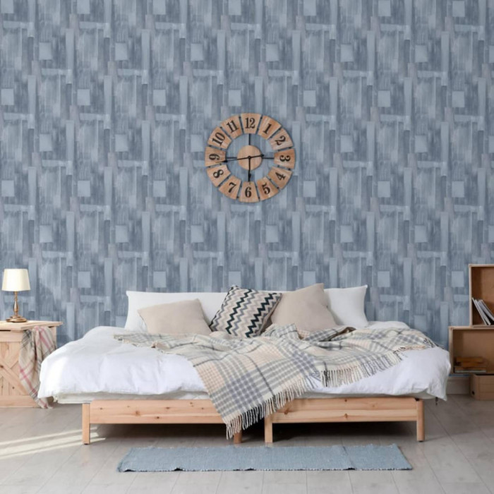 DUTCH WALLCOVERINGS Tapet Wood, gri GartenMobel Dekor