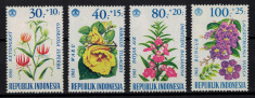 INDONEZIA 1965 - Flori / serie completa MNH foto