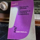 Specificul national in doctrinele estetice romanesti - Titu Popescu