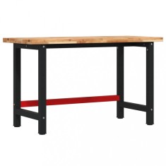 Banc de lucru 140x60x83 cm lemn masiv de acacia, dreptunghiular foto
