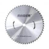 Disc circular pentru lemn Raider 350 mm, 56 dinti, alezaj 25,4 mm