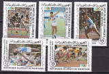 Mauritania 1984 sport Olimpiada MI 821-825 MNH ww100