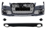 Bara fata si difuzor spate cu ornamente evacuare Audi A7 4G RS7 Design