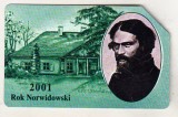 bnk card Cartele telefonice - Polonia - URMET - 2001 - Norwid's Year