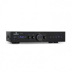 Auna AV2-CD608BT, amplificator HiFi stereo, 4 x 100 W RMS, BT, intrare optica digitala, negru foto