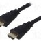 Cablu HDMI - HDMI, din ambele par&amp;#355;i, HDMI mufa, 2m, negru, QOLTEC - 52303