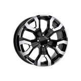 Jante DY1886 KM 16x6.5 4x100 ET35 negru polish diamond cut compatibile Dacia Renault Opel Cod: DY1886