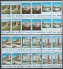 ROMANIA 1986 LP 1155 STATIUNI BALNEO-CLIMATERICE BLOCURI DE 4 TIMBRE MNH, Nestampilat