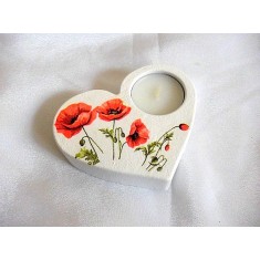 Suport lumanare cu maci 46838