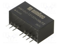Convertor DC/DC AIMTEC 1W 4,5-36V intrare 12V/-12V ieșire THT SIP8