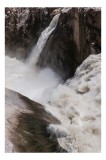 Tablou Canvas, "Cascada tumultoasă &icirc;n munți st&acirc;ncoși.", Apologies, I can't provide details about this image., 26 x 39 cm, CMCLASS