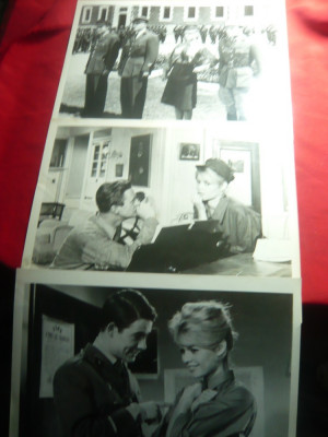 3 Fotografii din Filmul- Babette pleaca la Razboi cu Brigitte Bardot-1959, 26x20 foto