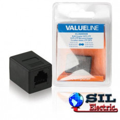 Adaptor RJ45-RJ45 CAT5 negru Valueline foto