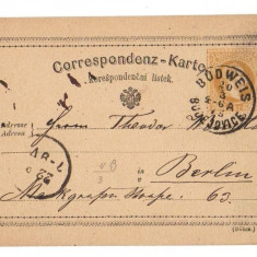 Austria 1875 Postal History Rare Postcard Correspondenz karte Bohemia D.145