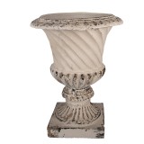 Cumpara ieftin Ghiveci flori ceramica bej maro 44x44x58 cm