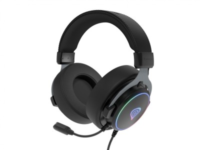 Casti cu fir Genesis Neon 764 negru foto