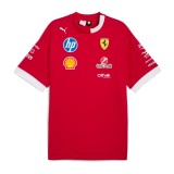 Ferrari tricou de bărbați official Teamline Replica red F1 Team 2025 - L