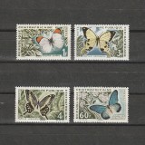 Fluturi Sc. 29-32 (Scott) Centrafrica 1963, Angola, Fauna, Nestampilat