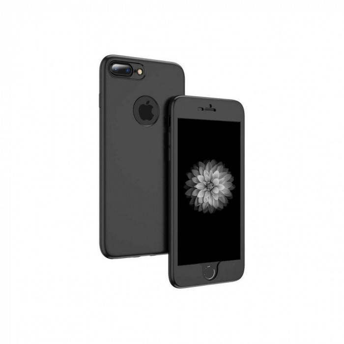 Husa Floveme 2in1 Full Cover Neagra Pentru Iphone 6,6S