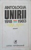 Antologia Unirii 1918-1983, Versuri de Mircea Ciobanu, Cartea Romaneasca 1983, Poezie Rom&acirc;nă, Editie Paperback