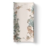 Saltea de infasat cu spate intarit si margini de protectie 50x80 cm, World of dinosaurs