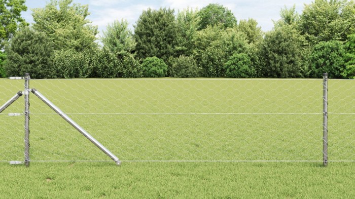 Gard Hexagonal vidaXL 0.6x100 m Oțel Zincat