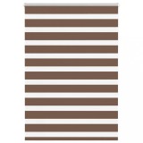 vidaXL Jaluzea tip zebra maro lățime țesătură 100,9 cm poliester
