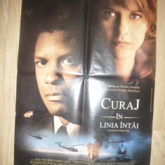 Afis Film -Curaj in Linia Intai -1996de Ed.Zwick, cu Denzel Washington, Meg Ryan