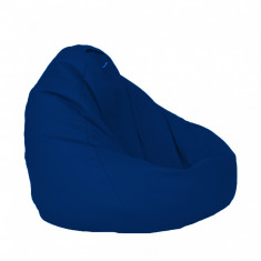 Fotoliu puf tip sac nirvana grande teteron blue royal umplut cu perle polistiren