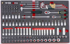 Force Modul 1/4&amp;amp;quot;-3/8&amp;amp;quot; 135 Piese FOR 31351 foto