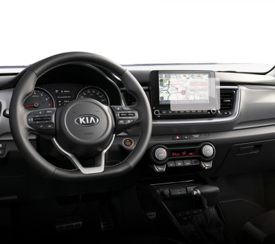 Folie Protectie Navigatie Kia Stonic GT-Line 2020+, Duragon, protectie Display Navigatie, silicon Transparent, Anti-zgarieturi, kit instalare foto
