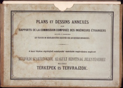 831SPN Plans et dessins de r&amp;eacute;gularisation sur les rivier&amp;eacute;s hongroises, 1879 foto