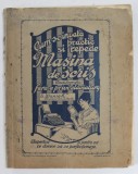 CUM SE INVATA PRACTIC SI REPEDE MASINA DE SCRIS ( DACTILOGRAFIA ) FARA A PRIVI CLAVIATURA de E. WANIEK , EDITIE INTERBELICA , 4 PAGINI CU RECLAME CU