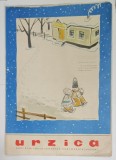 URZICA , REVISTA BILUNARA DE SATIRA SI UMOR , NR. 1 , coperte de V. CRIVAT si EUGEN TARU , 1958