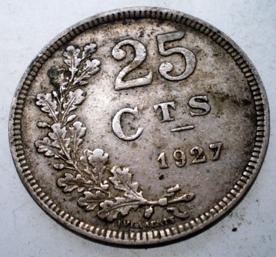 2.076 LUXEMBURG LUXEMBOURG 25 CENTIMES 1927 foto