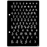 Cumpara ieftin Plăcuţă XL pentru ştampilarea nail art, J, INGINAILS