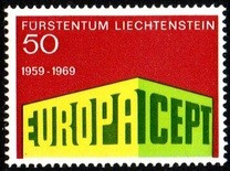Lichtenstein 1969 - Europa 1v.,neuzat,perfecta stare(z) foto