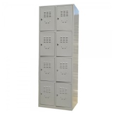 VESTIAR METALIC CU 8 USI fara accesorii, 600x450x1800 mm (LxlxH), ECO+
