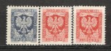 Polonia.1954 Tmbre de serviciu-Stema MP.516, Nestampilat