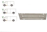Panou reparatie usa Mercedes Sprinter 208-416 (W901-905), 01.1995-2006, VW LT II 05.1996-12.2005 , Partea Stanga, Fata, inferioara, cu gauri