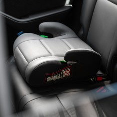 Inaltator auto Juju Jazzy Booster i-Size ISOFIX, Negru-Gri