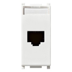 Priza RJ45 UTP Cat6 1M Vimar Plana alb 14339.13