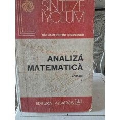 Analiza Matematica. Aplicatii vol.I - Catalin Petru Nicolescu