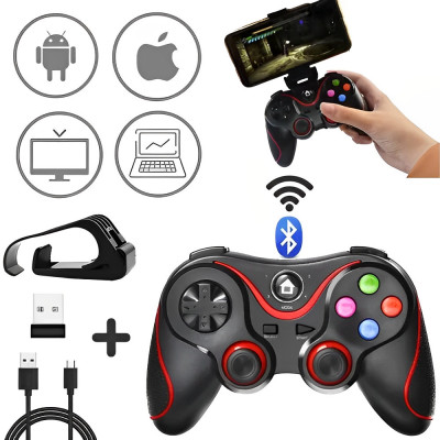 Gamepad Bluetooth Pentru Telefon, Tableta, PC, Smart TV, P3, P4, Cu Acumulator foto